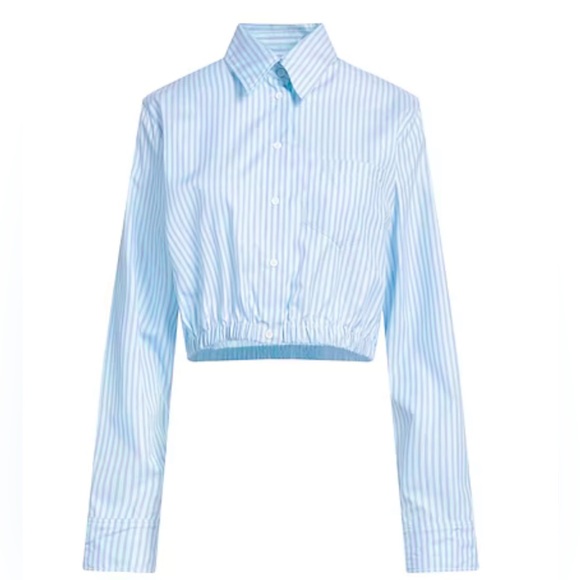 BNWT Maje striped crop button down 2 - Picture 1 of 6